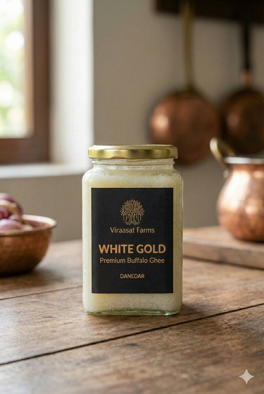 Viraasat Farms Buffalo Ghee 1L Jar